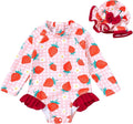 Infant Baby Girl Swimsuit One-Piece Long Sleeve Rash Guard by YOUNGERTREE