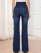 GLAMIX Women's Stretch Maternity Bootcut Jeans - Image 5