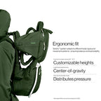 Vandra™ Forest - Scandinavian Hiking Baby Carrier Backpack - Gravity Lock™ - Image 8