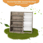 4 Tier Kids Bookshelf Wooden, Five Layer Sling Children Bookcase, Baby Toddler - Image 7