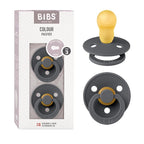 BIBS Pacifiers Colour Collection | Natural Rubber Baby Pacifier | Set of 2 by BIBS