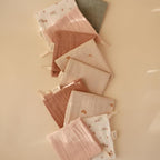 mushie Muslin Organic Cotton Washcloths 5-Pack | Soft Wipes - Image 8