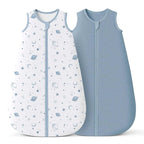 Konssy Muslin Baby Sleep Sack 0-6 Months 0.8 TOG, 2 Pack 100% Cotton Wearable by Konssy