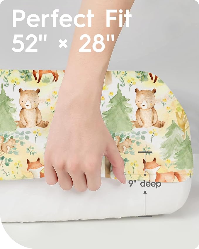 Crib Sheets Netural for Girls Boys, Premium Soft Crib Mattress Fitted Sheet - Image 6
