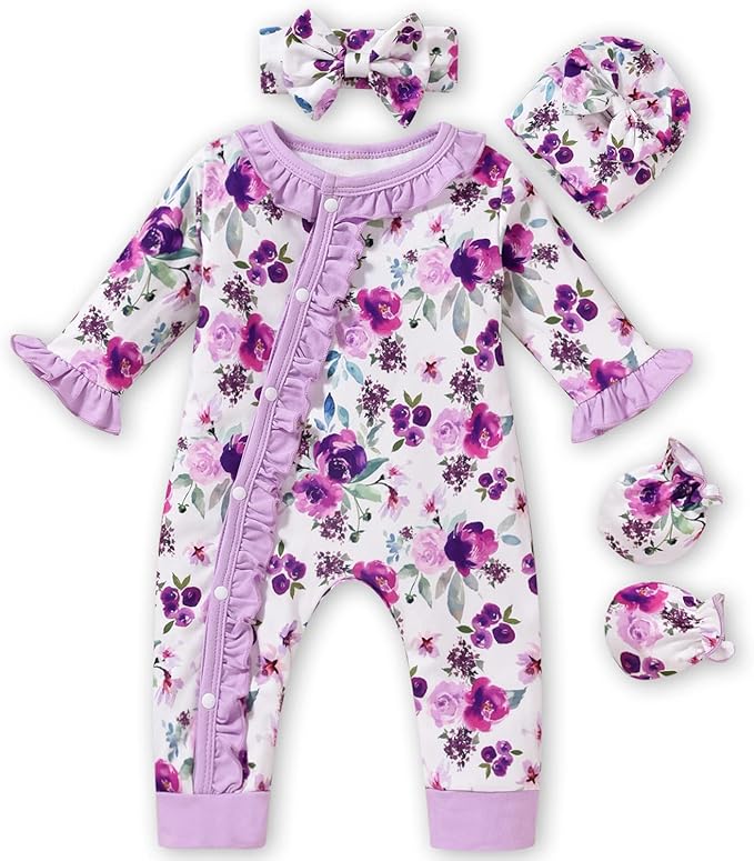 Aalizzwell Baby Girls Romper Outfit Fall Winter Clothes by Aalizzwell