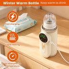 Portable Baby Bottle Warmer Precise Temperature Control via Display Accurate - Image 2