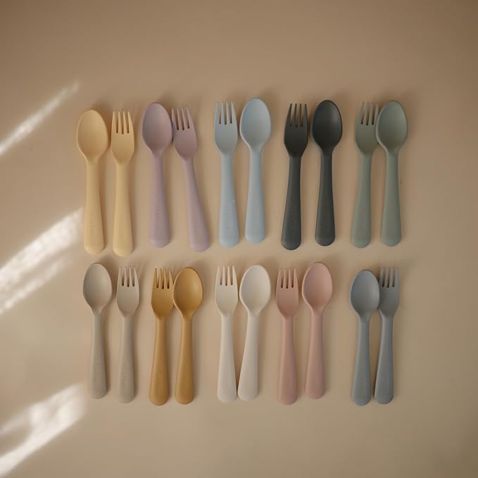 mushie Flatware Fork and Spoon Set - Image 6