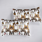 QOOMO Kawaii Dog Comforter Set, Queen Size, Down Alternative, Soft and - Image 6