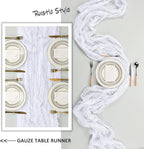 6 Pack White Cheesecloth Table Runner 10Ft Gauze Cheese Cloth Table Runner - Image 5