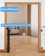Retractable Baby Gate for Doorways and Stairs, Mesh Safety Gate for Pet - Image 4
