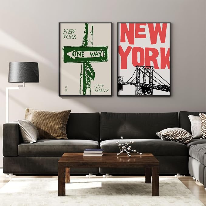 New York City Wall Art Nyc Canvas Wall Decor Vintage New York Pictures Poster - Image 4