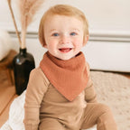 Konssy 8-Pack Muslin Baby Bibs, Absorbent Bandana Drool, 100% Cotton Unisex - Image 3