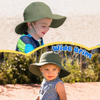 HONGTEYA Baby Sun Hat Toddler Girl Beach Hat Adjustable Outdoor Summer Hat UPF - Image 4