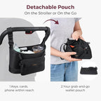 Momcozy Universal Stroller Organizer | Minimalist Caddy - Image 4