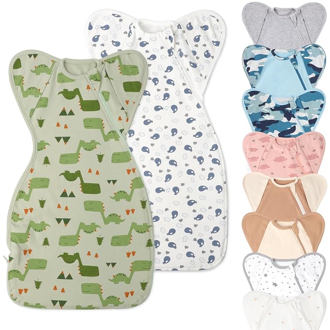 Baby Sleep Sack Swaddles for Newborn 0-3 Months, Arms Up Swaddle Blanket 2 by Knirose