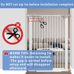 40.5" Extra Tall Baby Gate for Stairs, 29.6"-40.5" Extra Wide Dog Gate Indoor - Image 7