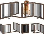Vantas Folding Pet Gate 96" Wide, Freestanding Pet Gate, Puppy Safety Fence - Image 4