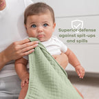 Comfy Cubs Muslin Burp Cloths 20" x 10", Ultra Absorbent 100% Cotton - Image 4