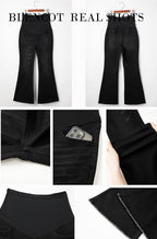 BLENCOT Maternity Jeans for Women Over Belly Pregnancy Pants Comfy Pregnant - Image 4