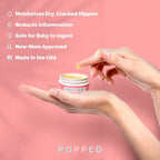 Popped Organic Nipple Butter | Made in the USA | Moisturizing Nipple Cream - Image 3