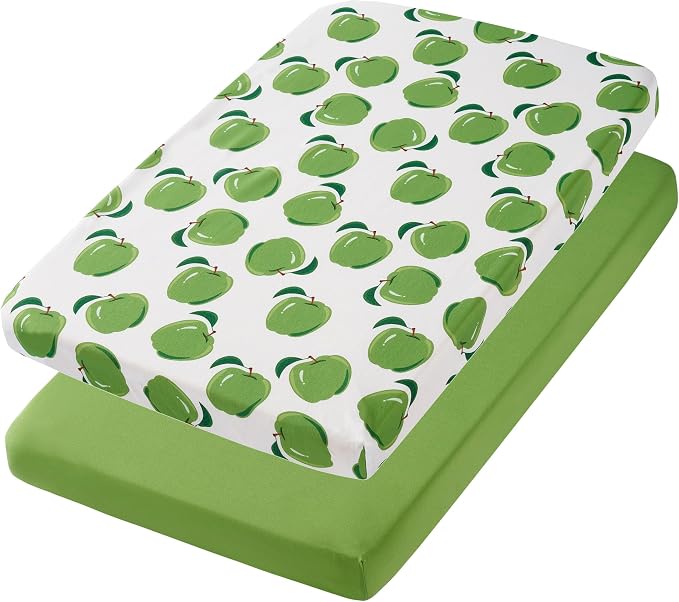 TILLYOU Mini Crib Sheets Fitted 2 Pack, Pack and Play Sheets - Image 7