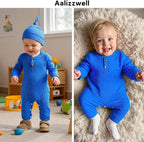 Aalizzwell Newborn Baby Ribbed Romper - Image 2