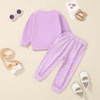 ZOEREA Toddler Baby Girl Clothes Long Sleeve Pullover Tops + Pants Set Floral - Image 6