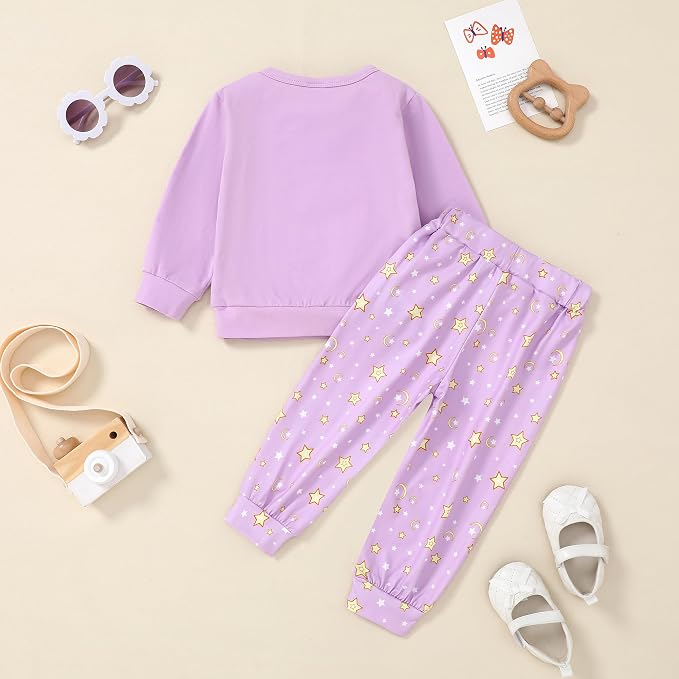 ZOEREA Toddler Baby Girl Clothes Long Sleeve Pullover Tops + Pants Set Floral - Image 6
