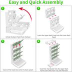 Baby Bottle Drying Rack for 12 Bottles, Space Saving Countertop Vertical - Image 5