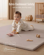 Blissful Diary Vegan Leather Baby Play Mat, Waterproof and Wipe-Clean - Image 5