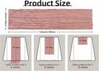 FEXIA Dusty Rose Pink Table Runner Cheesecloth - Image 2