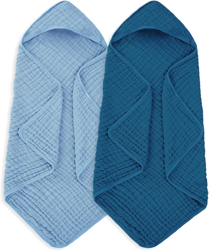 Muslin Baby Towels 100% Cotton ，Super Soft Muslin Baby Bath Towel by Unknown