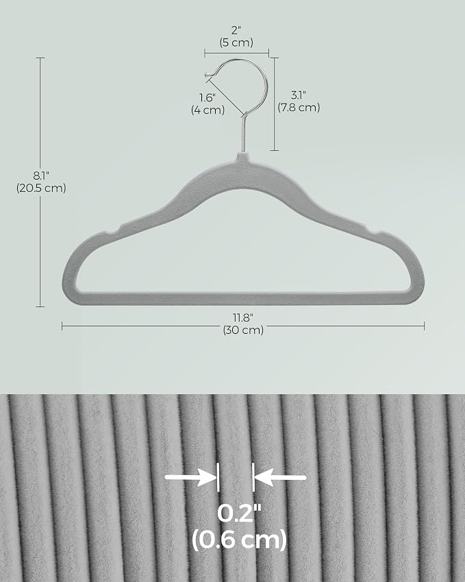 SONGMICS Baby Kids Hangers 50 Pack - Image 6
