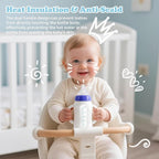 4-Pack Silicone Sleeves for Lansinoh Glass Bottles 5 oz-Starry Sky Design Baby - Image 6