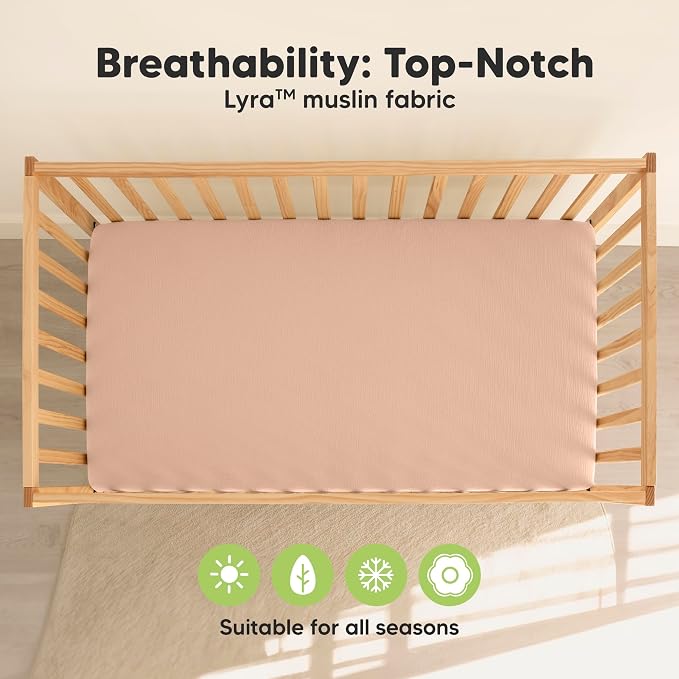 KeaBabies 2-Pack Muslin Crib Sheets - Image 4