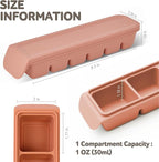 Silicone Freezer Trays with Lid, 1oz 6 Section 4Sets - Image 6
