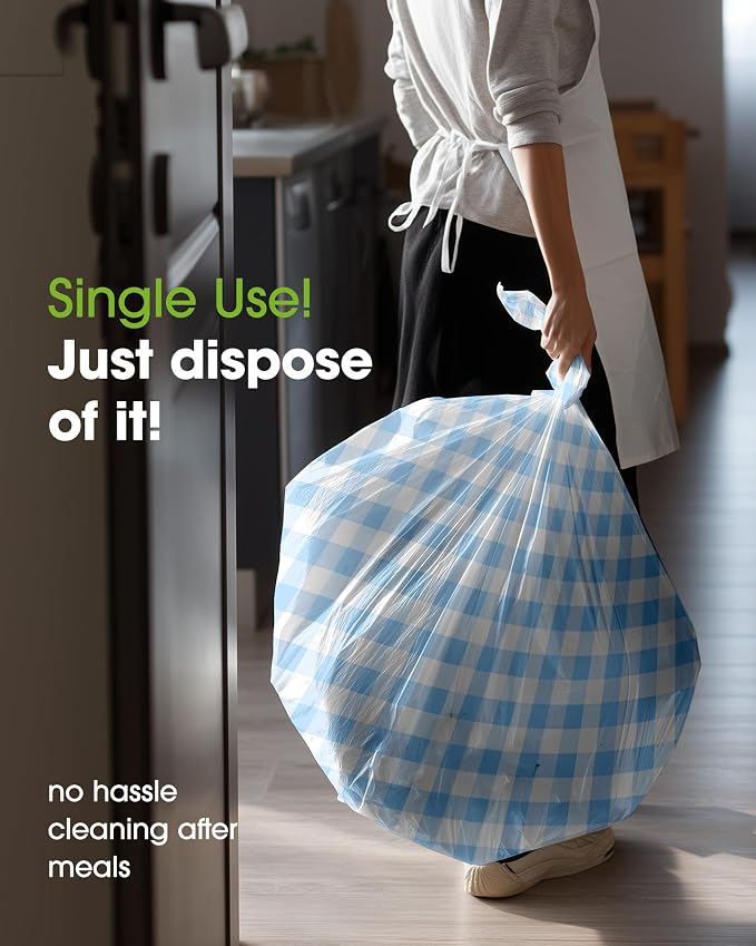 Pureegg Plastic Table Cloth Disposable 8 Pack, 54 x 108 Inch Table Cloths - Image 5
