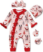 Aalizzwell Baby Girls Romper Outfit Fall Winter Clothes by Aalizzwell