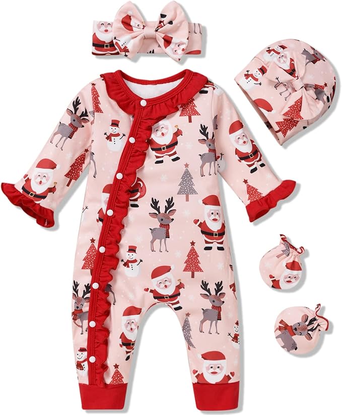 Aalizzwell Baby Girls Romper Outfit Fall Winter Clothes by Aalizzwell