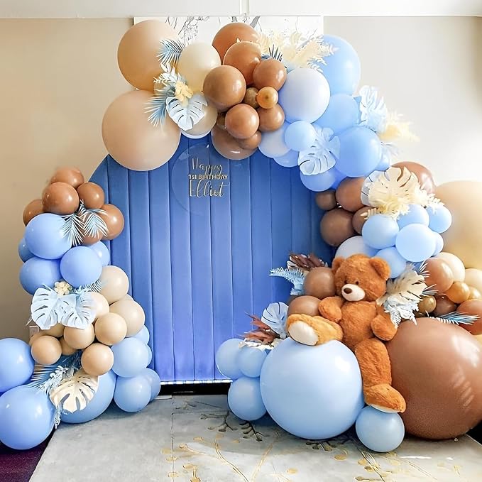 90pack Light Blue Balloons Different Size 18/12/10/5 Inch Baby Blue Balloon - Image 4
