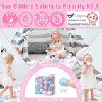 GOGOSO Ball Pit Balls Stars Moon Shapes Plastic Pitballs - Image 3