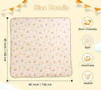 Baby Blanket Double Layer Cotton 40 x 40 Soft Receiving Blanket - Image 5
