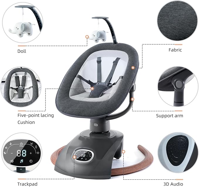 Electric Baby Swing for Infants - Image 8
