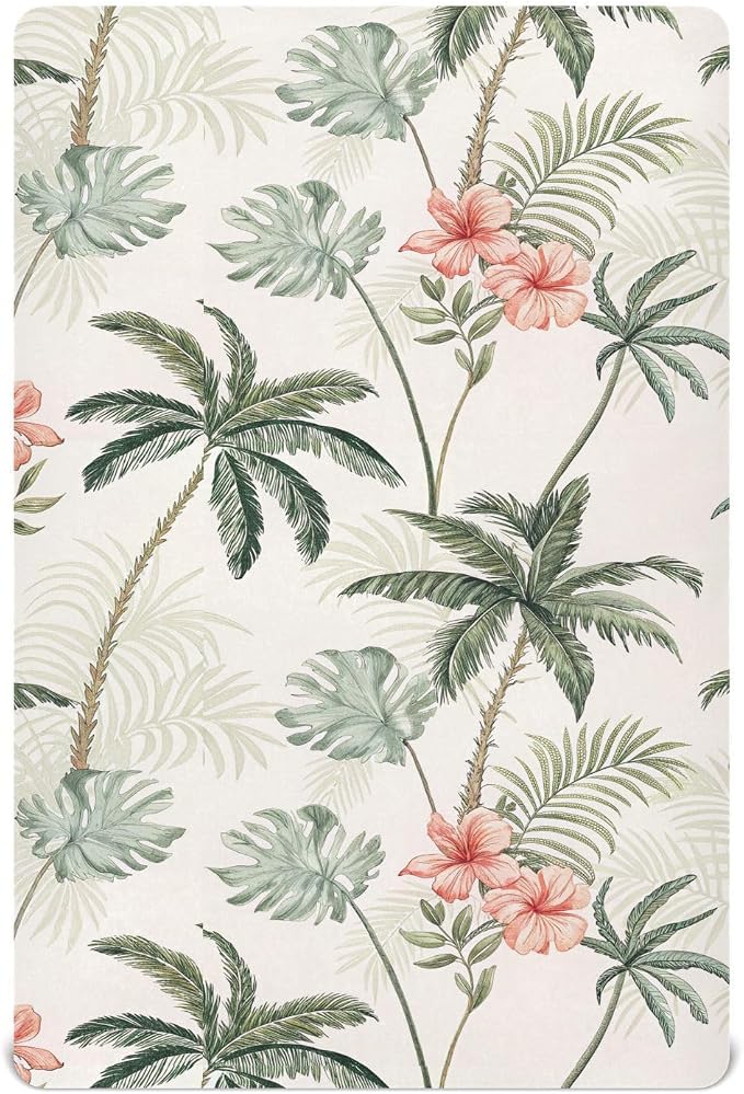 Tropical Palm Trees Crib Sheets, Crib Sheets by WELLDAY