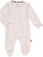 Magnetic Me Girls Modal Magnetic Baby Footie Pajamas | Silky Soft Modal Fabric by magneticme