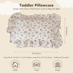 BuLuTu Chic Floral Themed Toddler Pillowcases - Image 2