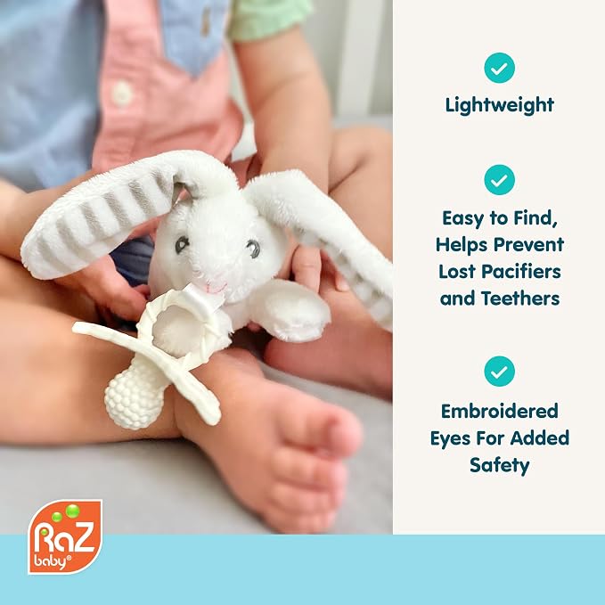 RaZbaby Bear RaZbuddy w/RaZberry Teething Relief Pacifier – Soothes Sore Gums - Image 2