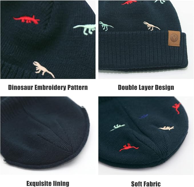 Duoyeree Baby Beanies Toddler Winter Hats Comfortable and Nice Knitted Hats - Image 3