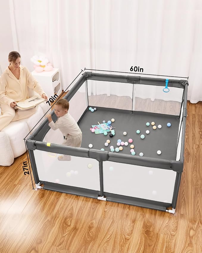 71" x 59" Extra Large Baby Playpen - Image 2