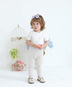 Baby and Toddler Girl's 5 Pack Cotton Ribbed Pull On Pants Leggings 0-4 Years - Image 4